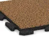 Detailaufnahme der Randausprägung von WARCO-Produkt 1151, Terrace tile Classic, Format 500 x 500 x 30 mm, Farbe Terra Cotta.