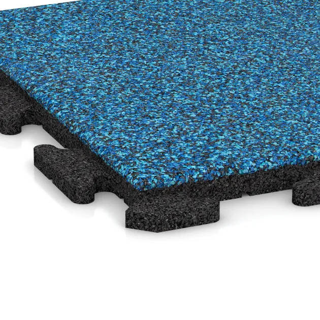 Detailaufnahme der Randausprägung von WARCO-Produkt 1163, Terrace tile Classic, Format 500 x 500 x 30 mm, Farbe Atlantic.