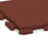 Detailaufnahme der Randausprägung von WARCO-Produkt 1247, Outdoor Tile Classic, Format 50 x 50 x 3 cm | 0,25 m², Farbe Brick red.