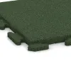 Detailaufnahme der Randausprägung von WARCO-Produkt 1261, Dog kennel floor tile, Format 500 x 500 x 30 mm, Farbe Grass Green.