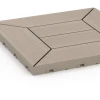 Detailaufnahme der Randausprägung von WARCO-Produkt 6350, Cassette Pattern – Deck Tile, Format 30 x 30 x 2 cm, Farbe Vanilla.