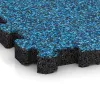 Detailaufnahme der Randausprägung von WARCO-Produkt 5420, Rubber click tile, Format 306 x 306 x 30 mm, Farbe Atlantic.