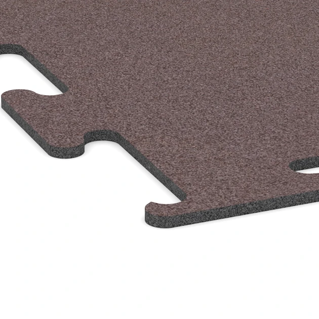 Detailaufnahme der Randausprägung von WARCO-Produkt 6145, Fitness Performance Elite Training Floor, Format 100 x 100 x 1 cm | 1,00 m², Farbe Mineral Red.