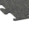 Detailaufnahme der Randausprägung von WARCO-Produkt 3752, Fitness Performance Elite Training Floor, Format 100 x 100 x 1 cm | 1,00 m², Farbe Light Yellow Speckled.