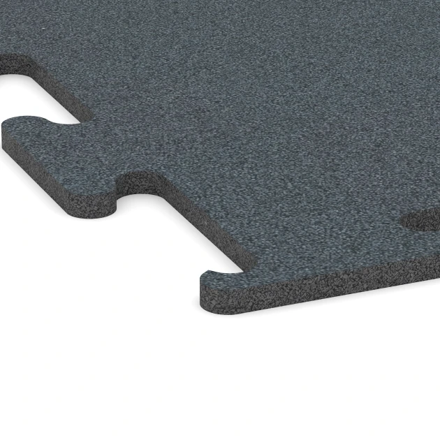 Detailaufnahme der Randausprägung von WARCO-Produkt 6159, Fitness Performance Elite Training Floor, Format 100 x 100 x 1,5 cm | 1,00 m², Farbe Fern Green.