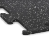 Detailaufnahme der Randausprägung von WARCO-Produkt 3777, Fitness Performance Elite Training Floor, Format 100 x 100 x 1,5 cm | 1,00 m², Farbe Light Grey Speckled.