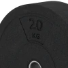 Detailaufnahme der Randausprägung von WARCO-Produkt 6087, Bumper Plate – Solid Rubber, Format 20 kg | ø 45,4 x 11,38 cm, Farbe Anthracite.
