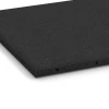 Detailaufnahme der Randausprägung von WARCO-Produkt 6287, Playground Safety Tiles, Format 50 x 50 x 3 cm | 0,25 m², Farbe Anthracite.