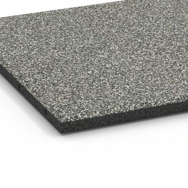 Detailaufnahme der Randausprägung von WARCO-Produkt 6355, Terrace Tile Classic, Format 50 x 50 x 3 cm | 0,25 m², Farbe Grey granite.