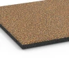 Detailaufnahme der Randausprägung von WARCO-Produkt 6416, Playground safety tile – CFH 90 cm, Format 50 x 50 x 3 cm | 0,25 m², Farbe Terracotta.
