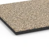 Detailaufnahme der Randausprägung von WARCO-Produkt 6419, Playground safety tile – CFH 90 cm, Format 50 x 50 x 3 cm | 0,25 m², Farbe Travertine.