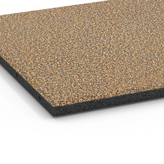 Detailaufnahme der Randausprägung von WARCO-Produkt 6362, Terrace Tile Classic, Format 50 x 50 x 3 cm | 0,25 m², Farbe Rattan.