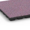 Detailaufnahme der Randausprägung von WARCO-Produkt 6436, Playground Safety Tile – 160 cm, Format 50 x 50 x 4,8 cm, Farbe Lavender.