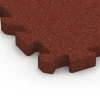 Detailaufnahme der Randausprägung von WARCO-Produkt 6994, Gym Floor Protection Mat, Format 50 x 50 x 4 cm | 0,25 m², Farbe Brick red.
