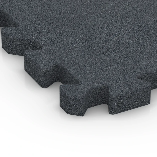 Detailaufnahme der Randausprägung von WARCO-Produkt 6983, Sports court tile, Format 50 x 50 x 4 cm | 0,25 m², Farbe Slate grey.