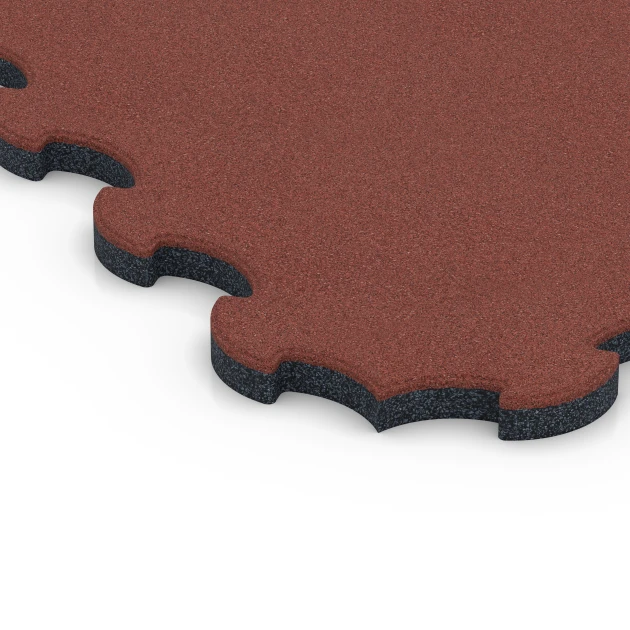 Detailaufnahme der Randausprägung von WARCO-Produkt 6392, , Format 102,5 x 102,5 x 3 cm | 1,05 m², Farbe Brick red.