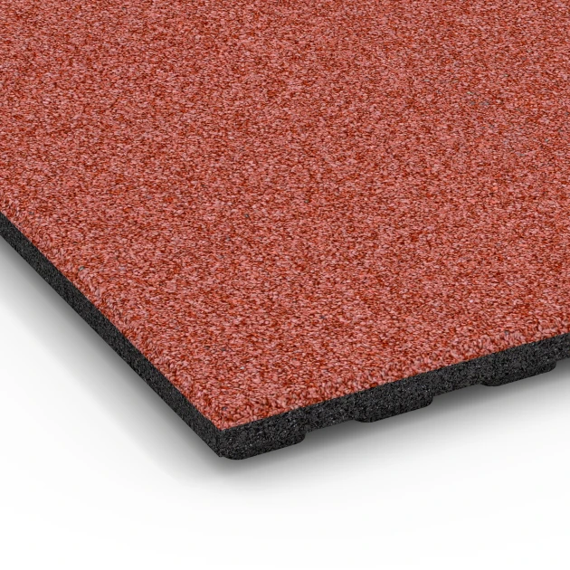 Detailaufnahme der Randausprägung von WARCO-Produkt 6386, Stable Mat Comfort, Format 100 x 50 x 4 cm | 0,50 m², Farbe Brick red.