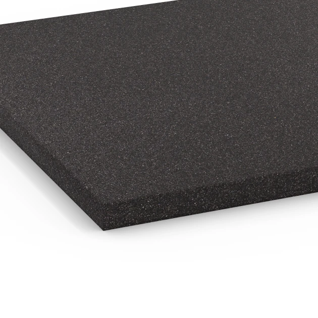 Detailaufnahme der Randausprägung von WARCO-Produkt 6484, Base Layer CL 2, Format 52 x 52 x 2,7 cm, Farbe Anthracite.