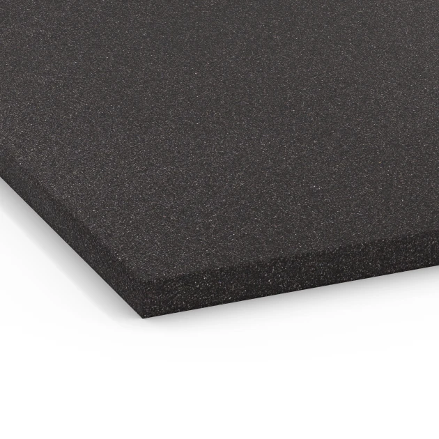 Detailaufnahme der Randausprägung von WARCO-Produkt 6660, Base Layer CL 2, Format 104 x 104 x 2,7 cm, Farbe Anthracite.