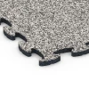 Detailaufnahme der Randausprägung von WARCO-Produkt 6824, Fitness Active Floor System, Format 44,6 x 44,6 x 1,8 cm, Farbe Grey Granite.