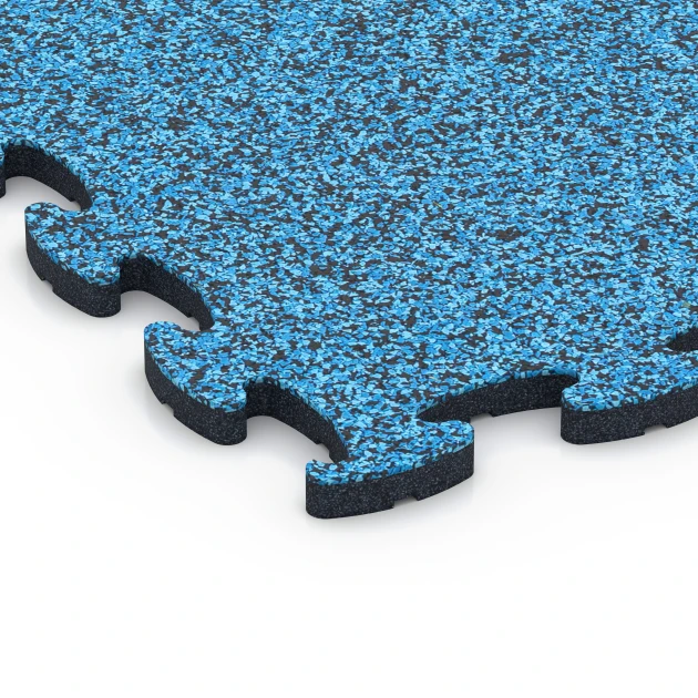 Detailaufnahme der Randausprägung von WARCO-Produkt 6920, Exhibition Click Floor Tile, Format 44,6 x 44,6 x 1,8 cm, Farbe Atlantic.
