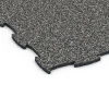 Detailaufnahme der Randausprägung von WARCO-Produkt 6832, Fitness Active Floor System, Format 97,1 x 97,1 × 1,8 cm, Farbe Dark Grey Granite.