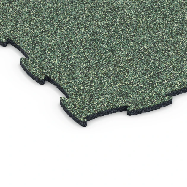Detailaufnahme der Randausprägung von WARCO-Produkt 6807, Dog Agility Flooring, Format 97,1 x 97,1 × 1,8 cm, Farbe English Lawn.