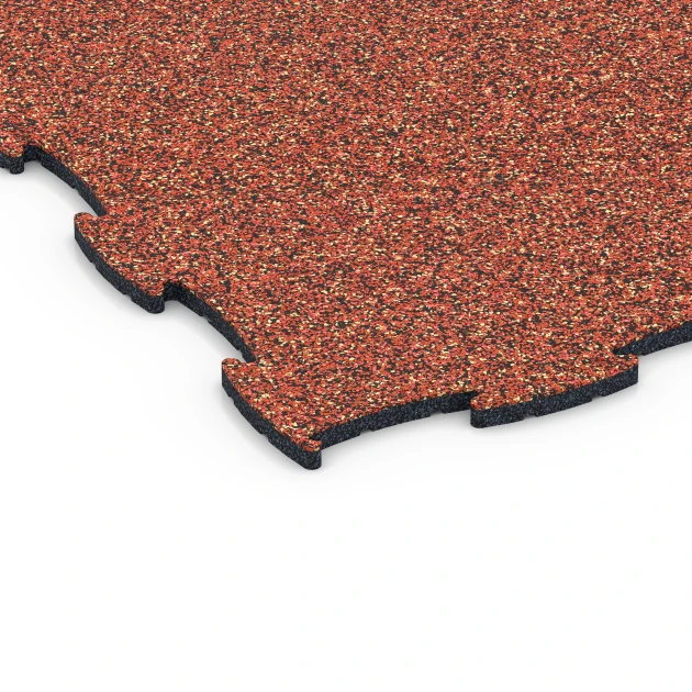 Detailaufnahme der Randausprägung von WARCO-Produkt 6809, Dog Agility Flooring, Format 97,1 x 97,1 × 1,8 cm, Farbe Embers.