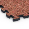 Detailaufnahme der Randausprägung von WARCO-Produkt 6845, Fitness Active Floor System, Format 44,6 x 44,6 × 2,8 cm, Farbe Embers.