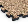 Detailaufnahme der Randausprägung von WARCO-Produkt 6880, Fitness Max Floor System, Format 44,6 x 44,6 × 2,8 cm, Farbe Terracotta.