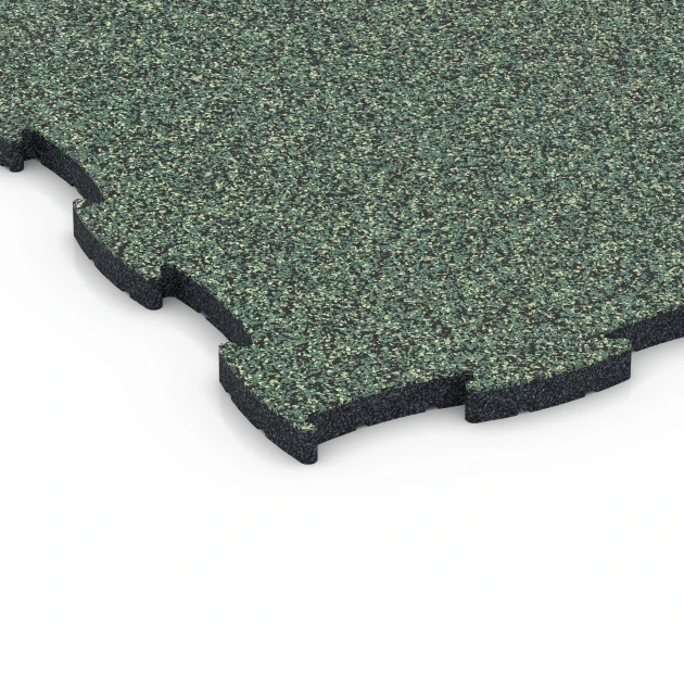 Detailaufnahme der Randausprägung von WARCO-Produkt 6852, Fitness Active Floor System, Format 97,1 x 97,1 x 2,8 cm, Farbe English Lawn.