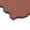 Detailaufnahme der Randausprägung von WARCO-Produkt 6854, Fitness Active Floor System, Format 97,1 x 97,1 x 2,8 cm, Farbe Embers.