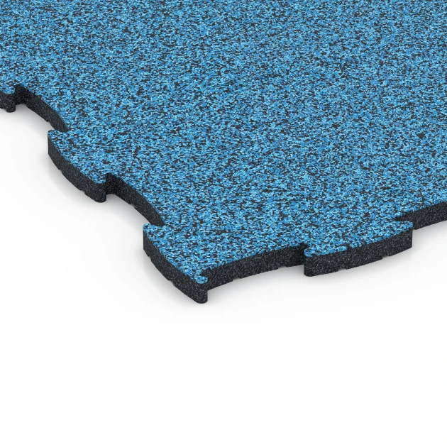 Detailaufnahme der Randausprägung von WARCO-Produkt 6857, Fitness Active Floor System, Format 97,1 x 97,1 x 2,8 cm, Farbe Atlantic.