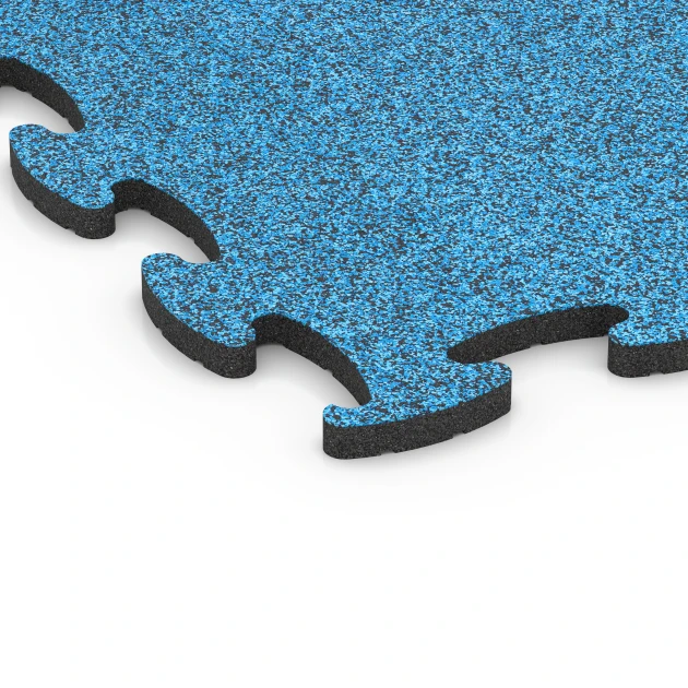 Detailaufnahme der Randausprägung von WARCO-Produkt 6893, Fitness Max Floor System, Format 98 x 98 x 2,8 cm, Farbe Atlantic.