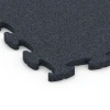 Detailaufnahme der Randausprägung von WARCO-Produkt 6960, Fitness Premium Gym Flooring, Format 45,9 x 45,9 x 1,8, Farbe Anthracite.