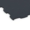 Detailaufnahme der Randausprägung von WARCO-Produkt 6968, Fitness Premium Performance Flooring, Format 99 x 99 x 1,8 cm, Farbe Anthracite.