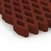 Detailaufnahme der Randausprägung von WARCO-Produkt 7013, Safety Grass Grid Mat, Format 100 × 100 × 8 cm, Farbe Brick red.