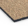 Detailaufnahme der Randausprägung von WARCO-Produkt 7135, Outdoor Gym Flooring, Format 60 x 60 x 3 cm | 0,36 m², Farbe Terracotta.