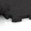 Großaufnahme vom Verbindungssystem von WARCO-Boden 3330 - Fitness Floor Protection Mat HD im Farbdesign Anthracite. Abmessungen 1000 x 1000 x 30 mm.