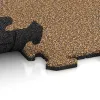 Großaufnahme vom Verbindungssystem von WARCO-Boden 3952 - Dog sports floor HD im Farbdesign Rattan Lounge. Abmessungen 1000 x 1000 x 18 mm.
