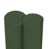 Großaufnahme vom Verbindungssystem von WARCO-Boden 2564 - Rubber granulate palisade im Farbdesign Grass Green. Abmessungen ø 250 x 800 mm.