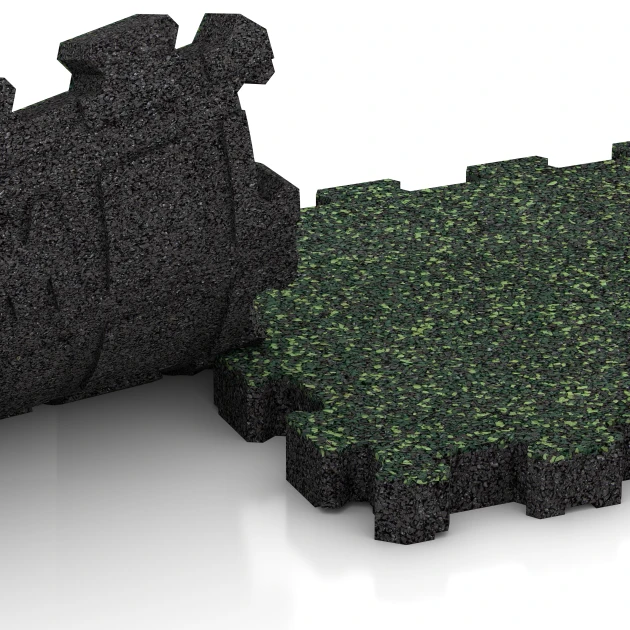 Großaufnahme vom Verbindungssystem von WARCO-Boden 5228 - Pool Decking Tile Seamless im Farbdesign English Lawn. Abmessungen 30,6 x 30,6 x 3 cm | 0,094 m².