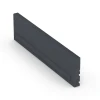 Großaufnahme vom Verbindungssystem von WARCO-Boden 6213 - Rubber Kerb im Farbdesign Slate grey. Abmessungen 100 × 5 × 25 cm.