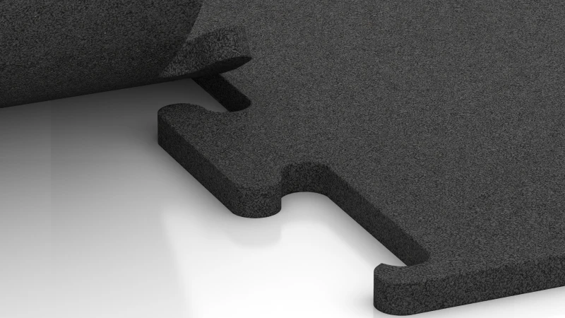 Cut jigsaw interlock without bevel