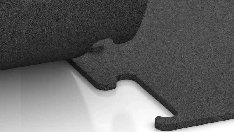 Precision cut interlocking puzzle joint without