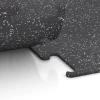 Großaufnahme vom Verbindungssystem von WARCO-Boden 3779 - Fitness Performance Elite Training Floor im Farbdesign Light Grey Speckled. Abmessungen 50 x 50 x 1 cm | 0,25 m².