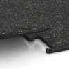 Großaufnahme vom Verbindungssystem von WARCO-Boden 3768 - Fitness Performance Elite Training Floor im Farbdesign Light Yellow Speckled. Abmessungen .