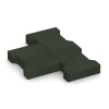 Großaufnahme vom Verbindungssystem von WARCO-Boden 5267 - Block Paving im Farbdesign Grass green. Abmessungen 20 × 16,5 × 4,3 cm | 0,0278 m².