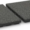 Großaufnahme vom Verbindungssystem von WARCO-Boden 6363 - Terrace Tile Classic im Farbdesign Dark Grey Granite. Abmessungen 50 x 50 x 4 cm.