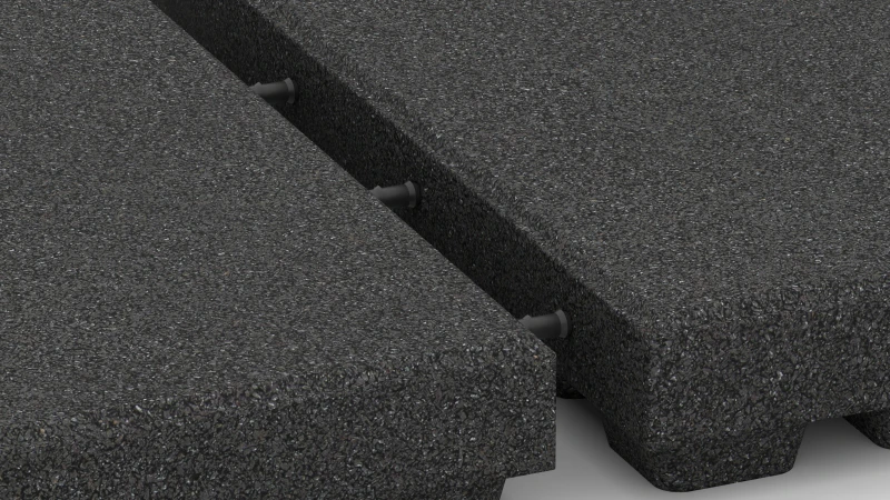 Plug connector bonded in place